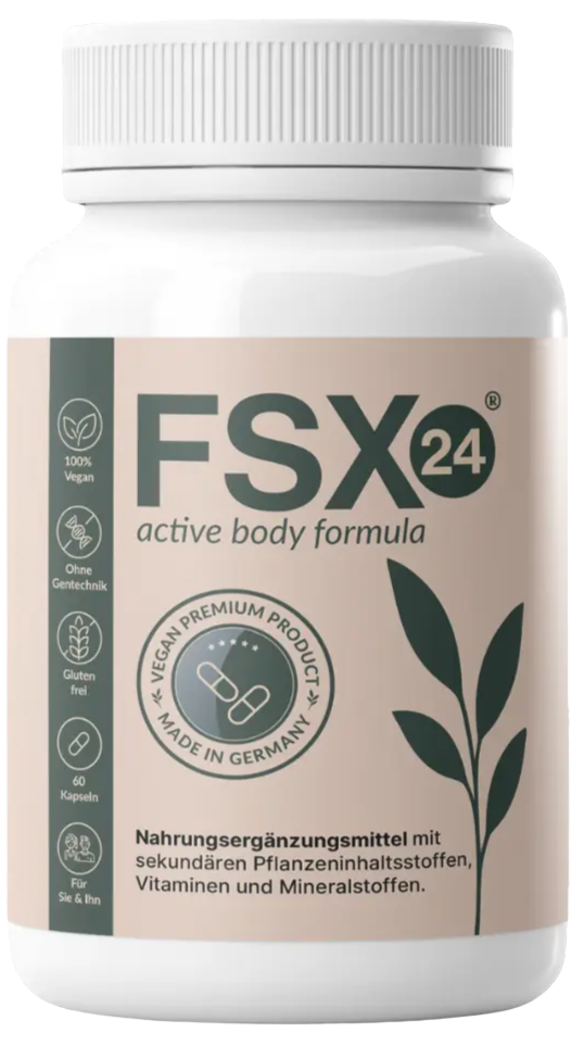 FSX24 active body formula Flasche und Verpackung