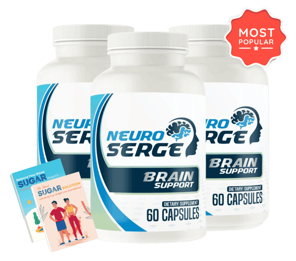 Three bottles of Neuro Serge with bonuses