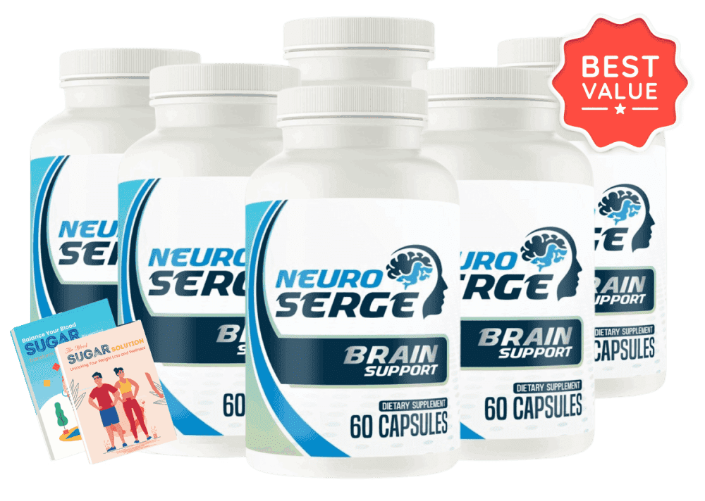 Six bottles of Neuro Serge with bonuses